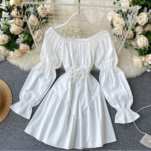 Load image into Gallery viewer, Off Shoulder Retro Bandage Mini Dress