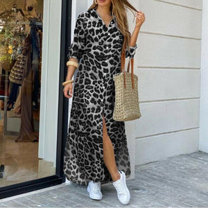 Dress Long Sleeve Denim Shirt Dress