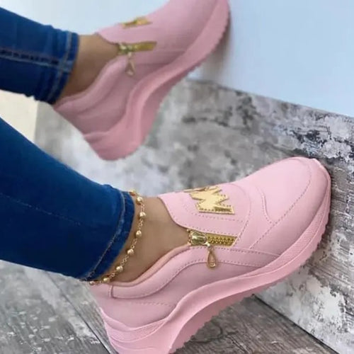 Chunky Sneakers Solid Color Platform Shoes