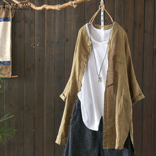 Load image into Gallery viewer, Cotton Tunic Casual Long Sleeve Shirt Button Cardigans
