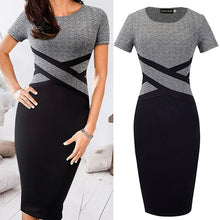 Load image into Gallery viewer, O-neck Midi Dress