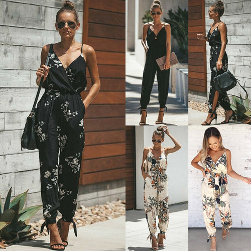 Floral Print Baggy Print Romper