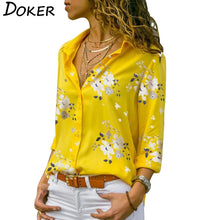Load image into Gallery viewer, Turn-down Collar Blouse Shirt