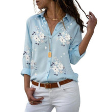 Load image into Gallery viewer, Turn-down Collar Blouse Shirt