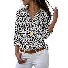 Load image into Gallery viewer, Turn-down Collar Blouse Shirt