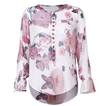 Load image into Gallery viewer, Turn-down Collar Blouse Shirt