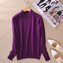 Load image into Gallery viewer, Cashmere  Vintage Half Turtleneck Sweaters