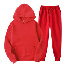 Load image into Gallery viewer, Hoodies Men Suits Solid Sets Men Sweatshirts+Sweatpants