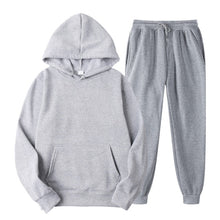 Load image into Gallery viewer, Hoodies Men Suits Solid Sets Men Sweatshirts+Sweatpants