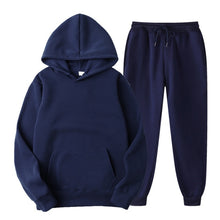 Load image into Gallery viewer, Hoodies Men Suits Solid Sets Men Sweatshirts+Sweatpants