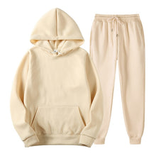 Load image into Gallery viewer, Hoodies Men Suits Solid Sets Men Sweatshirts+Sweatpants