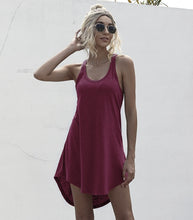 Load image into Gallery viewer, O-neck Sleeveless Tank Dress