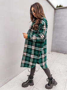 Casual Oversized Turn Down Collar Long Coat
