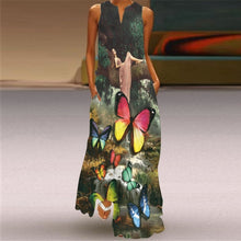 Load image into Gallery viewer, Butterfly Printed Long Dresses