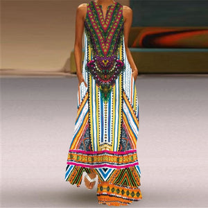 Butterfly Printed Long Dresses