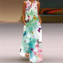 Load image into Gallery viewer, Butterfly Printed Long Dresses