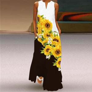 Butterfly Printed Long Dresses