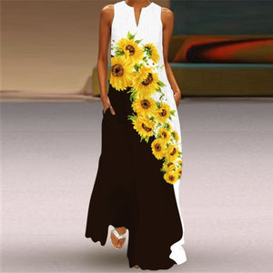 Butterfly Printed Long Dresses