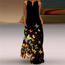 Load image into Gallery viewer, Butterfly Printed Long Dresses