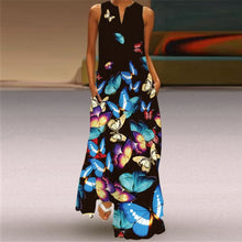 Load image into Gallery viewer, Butterfly Printed Long Dresses