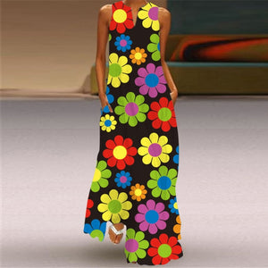 Butterfly Printed Long Dresses