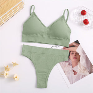 Bra & Panties Set Sexy G-String Push Up Bra Set