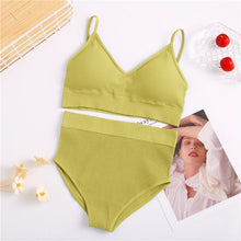Load image into Gallery viewer, Bra &amp; Panties Set Sexy G-String Push Up Bra Set