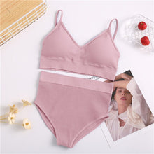 Load image into Gallery viewer, Bra &amp; Panties Set Sexy G-String Push Up Bra Set