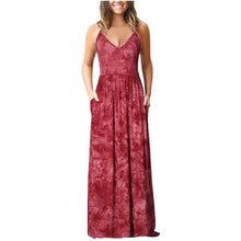 Load image into Gallery viewer, Solid Pockets Casual Maxi Dress