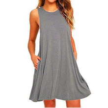 Load image into Gallery viewer, Women's Casual Swing T-Shirt Dresses