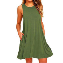 Load image into Gallery viewer, Women's Casual Swing T-Shirt Dresses