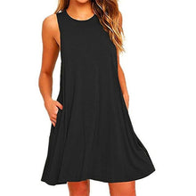 Load image into Gallery viewer, Women's Casual Swing T-Shirt Dresses