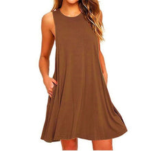 Load image into Gallery viewer, Women's Casual Swing T-Shirt Dresses