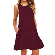 Load image into Gallery viewer, Women's Casual Swing T-Shirt Dresses