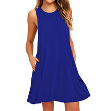 Load image into Gallery viewer, Women's Casual Swing T-Shirt Dresses