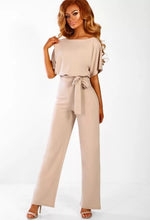 Load image into Gallery viewer, Short Sleeve Elegant jumpsuit Long wide leg Pants High waist