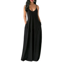 Load image into Gallery viewer, Spaghetti Straps Pockets Maxi Dress