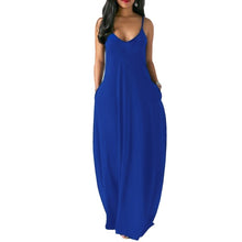 Load image into Gallery viewer, Spaghetti Straps Pockets Maxi Dress