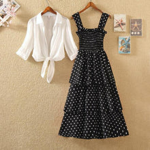 Load image into Gallery viewer, Chiffon dress with blouse two-piece suit