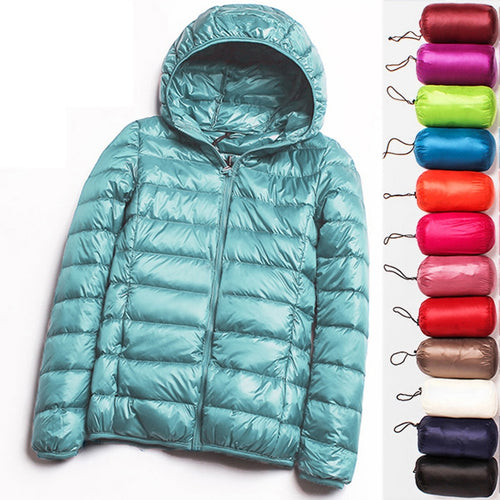 Down Jacket Slim Hooded Outerwear