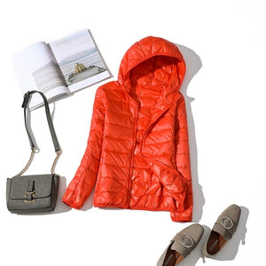 Down Jacket Slim Hooded Outerwear