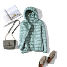 Load image into Gallery viewer, Down Jacket Slim Hooded Outerwear