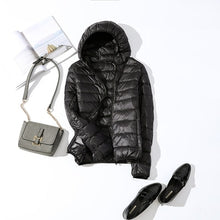 Load image into Gallery viewer, Down Jacket Slim Hooded Outerwear
