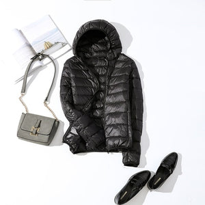 Down Jacket Slim Hooded Outerwear