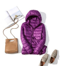 Load image into Gallery viewer, Down Jacket Slim Hooded Outerwear