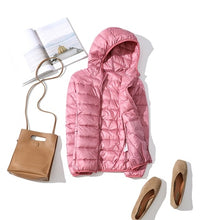 Load image into Gallery viewer, Down Jacket Slim Hooded Outerwear