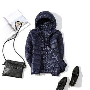 Down Jacket Slim Hooded Outerwear
