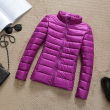 Load image into Gallery viewer, Down Jacket Slim Hooded Outerwear