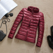 Load image into Gallery viewer, Down Jacket Slim Hooded Outerwear