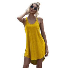 Load image into Gallery viewer, O-neck Sleeveless Tank Dress